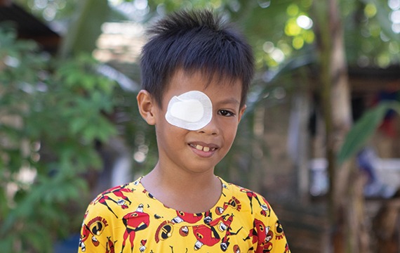 Help give the miracle of sight to adults and children with blinding cataracts, like 8-year-old John, living in the Philippines.