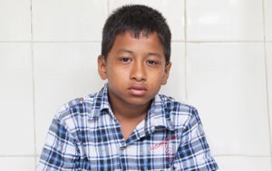 Samarapan in Nepal received sight-saving cataract surgery at a cbm-funded hospital.