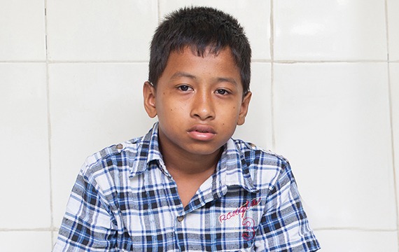 Samarapan in Nepal received sight-saving cataract surgery at a cbm-funded hospital.