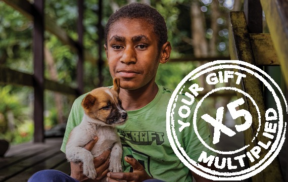 Help give the miracle of sight to adults and children with blinding cataracts, like 13-year-old Patrick, living in remote communities in Papua New Guinea.