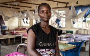 Mary in Nigeria receiving life-changing obstetric fistula surgery at a cbm-funded hospital.