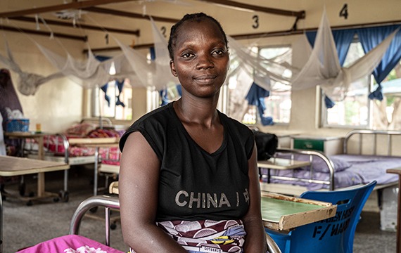 Mary in Nigeria receiving life-changing obstetric fistula surgery at a cbm-funded hospital.