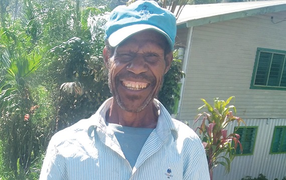 Gelenge received sight-saving cataract surgery at an outreach clinic in the Highlands of Papua New Guinea.